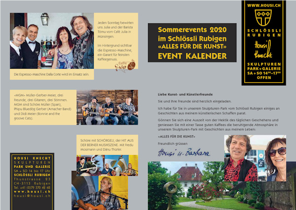 Events de 'Housi Knecht': Sommerevents 2020 im Schloss Rubigen