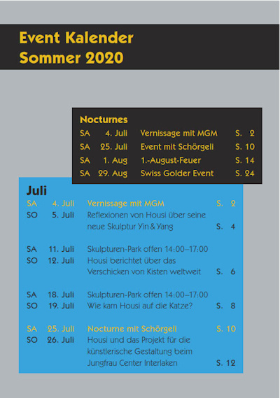 Events de 'Housi Knecht': Sommerevents 2020 im Schloss Rubigen